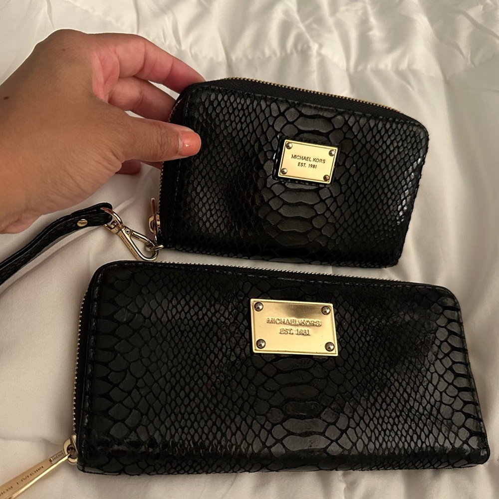 Michael Kors wallet & wristlet wallet.
